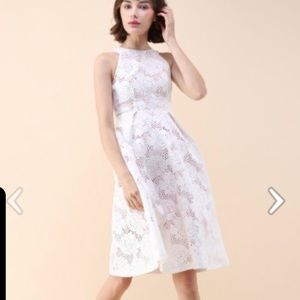 Chicwish Uniqueness Floral Cut Out Dress